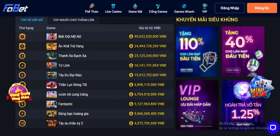 Lợi ích VIP Win99 Casino